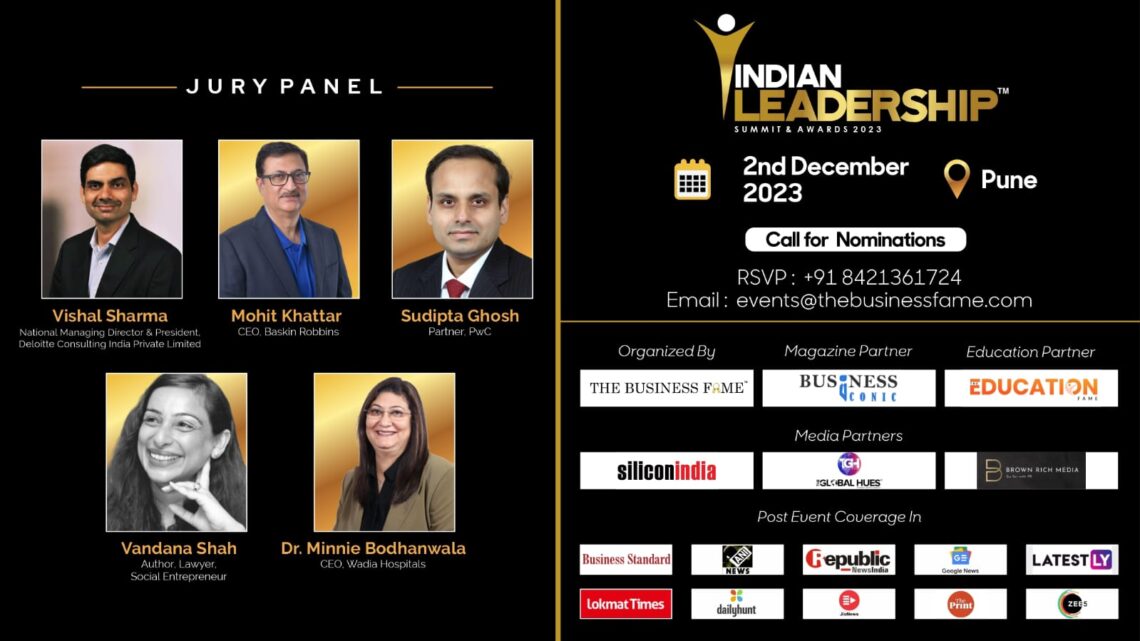 Nomination Open for the Indian Leadership Summit & Awards 2023: Recognizing Outstanding Achievements Across Industries