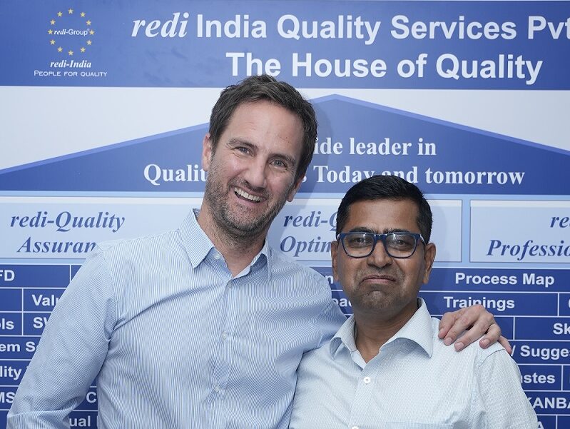 Drs. Christian Reitmeyer, Managing Director at redi-Group & Mr. Datta Mutkule, Executive Director at redi India Quality Services Pvt. Ltd.