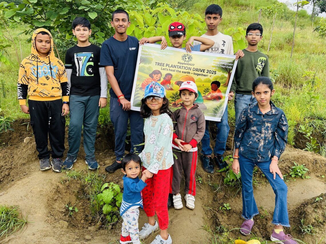 Small Saplings, Small Kids, Big Change: Young Leaders Drive RippleSDG17 Tree Plantation Initiative 